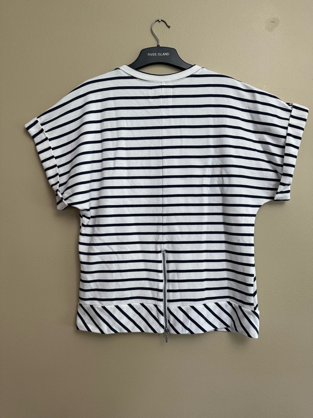 Helly Hansen White Navy Stripes Nautical Tunic Top - Picture 6 of 13